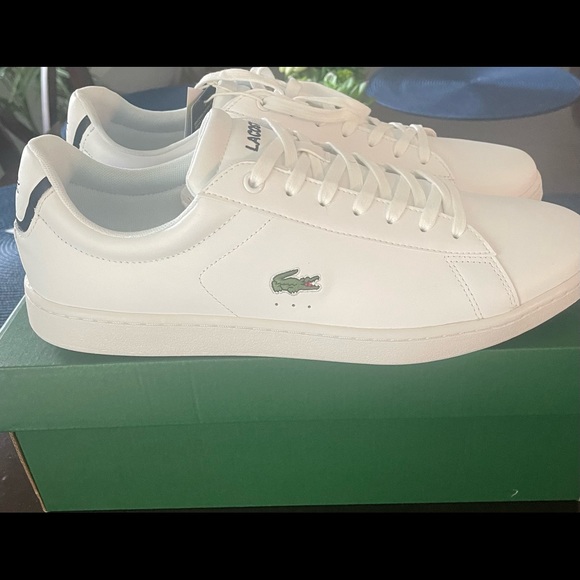 Lacoste Other - Lacoste Men’s Carnaby Leather Sneakers   Size:12 Color: White